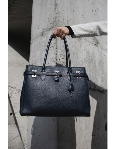 Dámská elegantní kožená kabelka Giostra Aga Grande se zámečkem