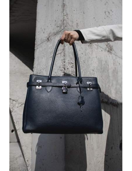 Dámská elegantní kožená kabelka Giostra Aga Grande se zámečkem