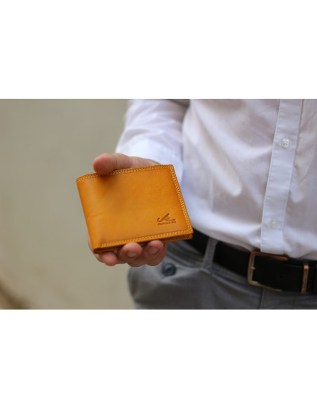 Kožená peněženka Cristina Rui mb06 oranžová, žlutá, zelená