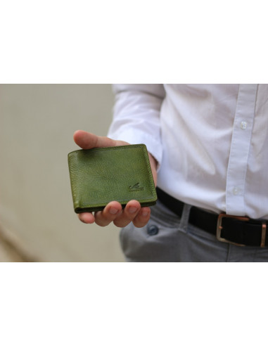 Kožená peněženka Cristina Rui mb06 oranžová, žlutá, zelená