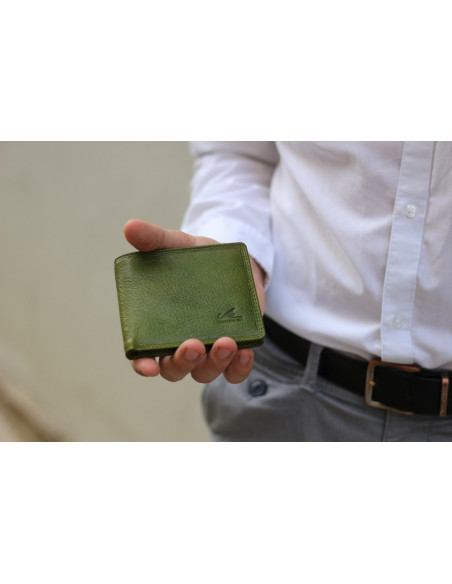 Kožená peněženka Cristina Rui mb06 oranžová, žlutá, zelená