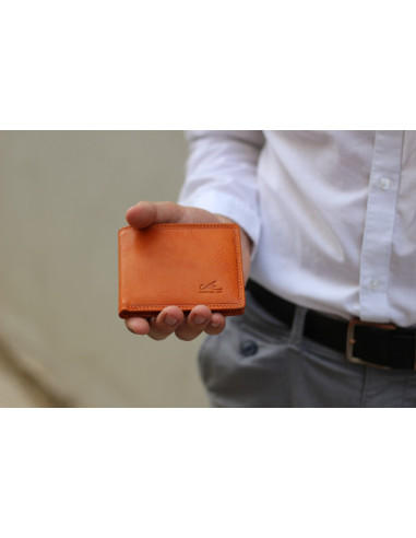 Kožená peněženka Cristina Rui mb06 oranžová, žlutá, zelená