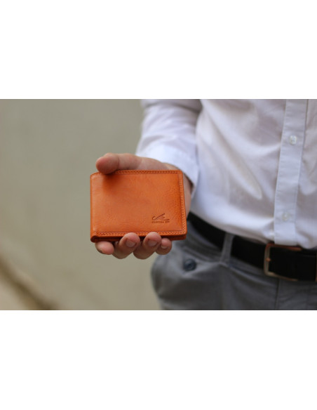 Kožená peněženka Cristina Rui mb06 oranžová, žlutá, zelená