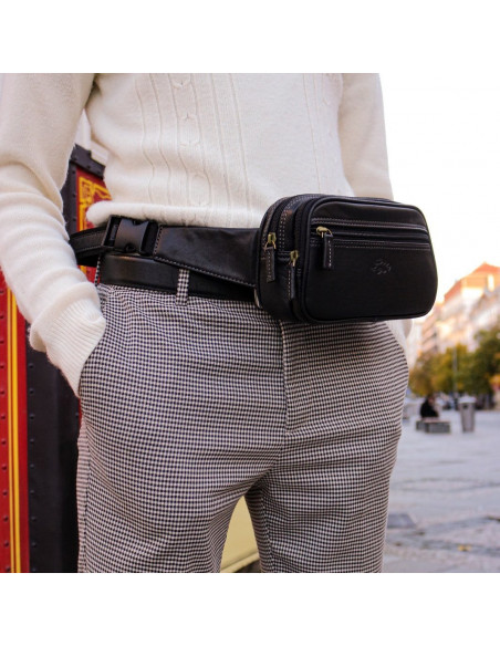 Pánská kožená ledvinka Katana Albi