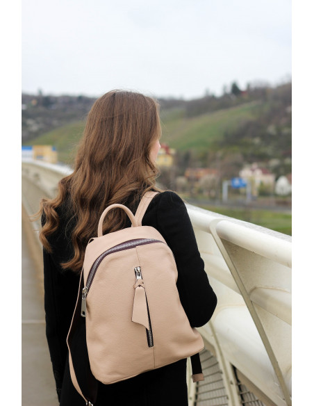 Dámský městský kožený batoh Giostra Jacopo