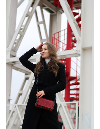 Dámská kožená kabelka/psaníčko s řetízkem Giostra Stela Piccolo