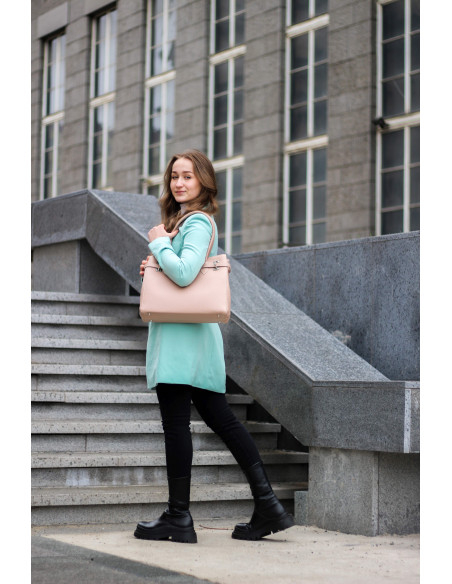 Dámská elegantní kožená kabelka Giostra Aga Grande se zámečkem