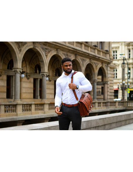 Pánská kožena aktovka/batoh Cristina Rui Bergamo