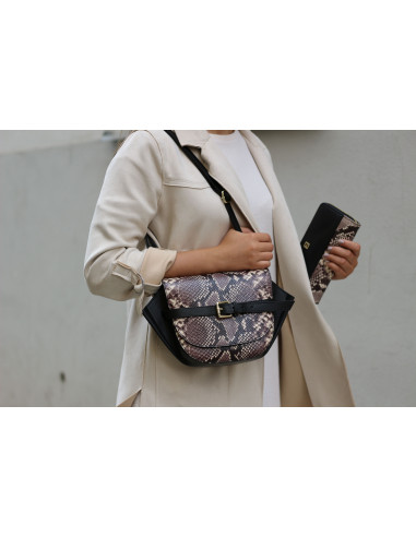Dámská kožená kabelka s hadím vzorem Giostra Etna Serpente