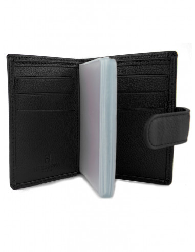 Kožená peněženka/vizitkář na karty, bankovky a vizitky Hexagona