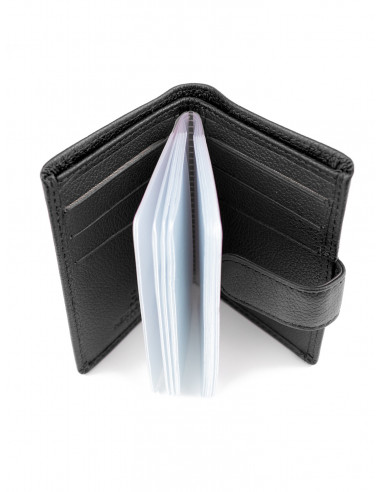 Kožená peněženka/vizitkář na karty, bankovky a vizitky Hexagona