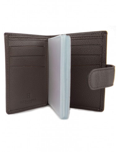 Kožená peněženka/vizitkář na karty, bankovky a vizitky Hexagona