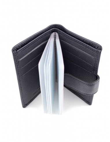 Kožená peněženka/vizitkář na karty, bankovky a vizitky Hexagona