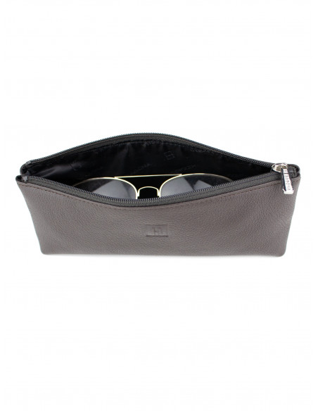 Dámské univerzální kožené pouzdro na zip Hexagona