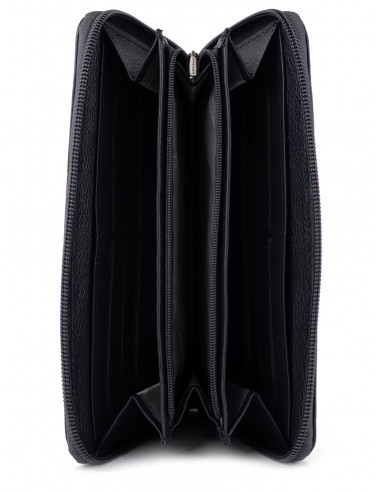 Dámská velká kožená peněženka na zip Hexagona