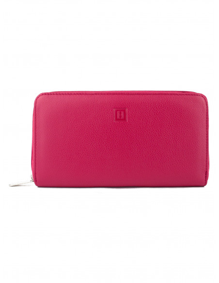 Dámská velká kožená peněženka na zip Hexagona