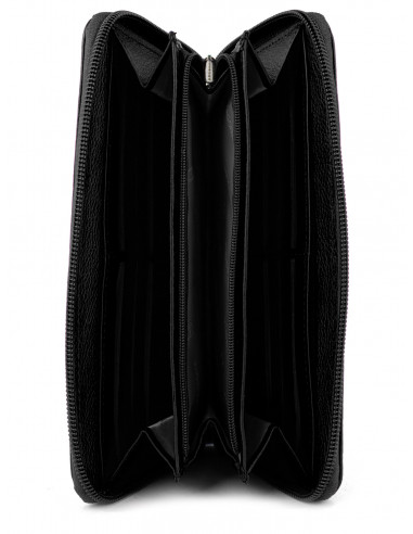 Dámská velká kožená peněženka na zip Hexagona