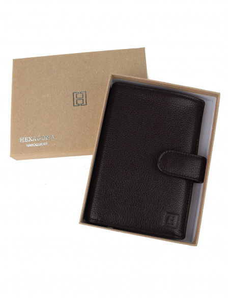 Střední kožená peněženka unisex Hexagona