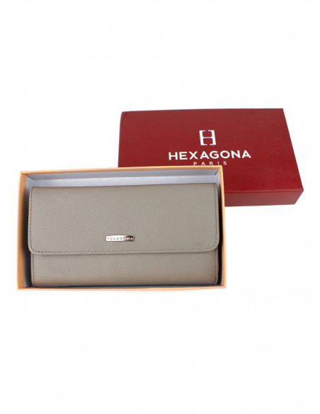 Velká dámská kožená peněženka Hexagona