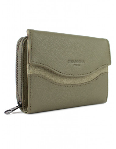 Dámská kožená peněženka Hexagona na mince, bankovky a karty 