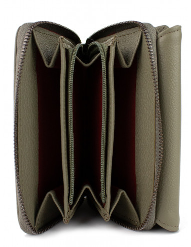 Dámská kožená peněženka Hexagona na mince, bankovky a karty 