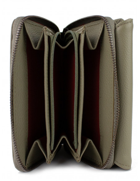 Dámská kožená peněženka Hexagona na mince, bankovky a karty 