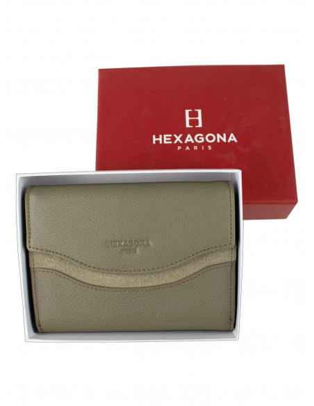 Dámská kožená peněženka Hexagona na mince, bankovky a karty 