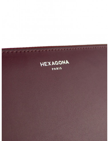 Dámská kožená peněženka na zip Hexagona