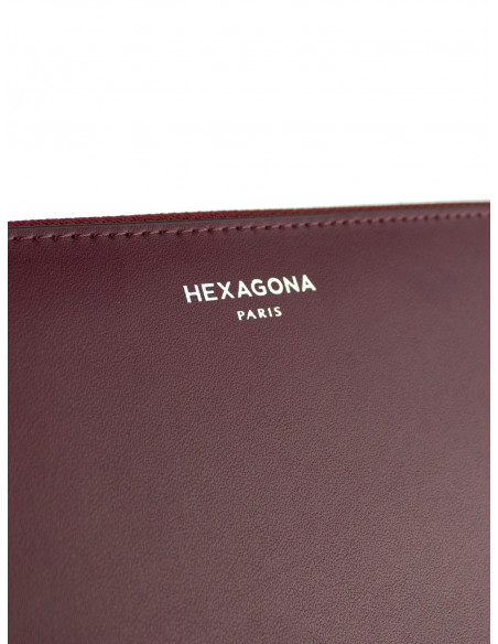 Dámská kožená peněženka na zip Hexagona