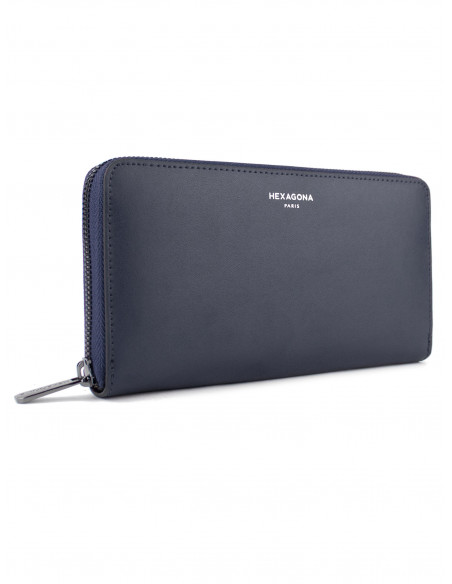 Dámská kožená peněženka na zip Hexagona
