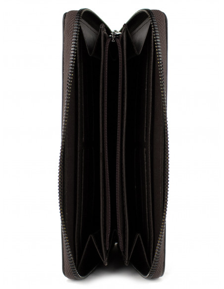 Dámská kožená peněženka na zip Hexagona