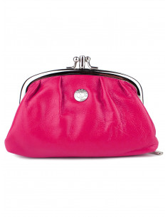 Dámská menší kožená peněženka/kosmetická taška Hexagona s kovovým zapínáním