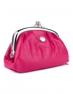 Dámská menší kožená peněženka/kosmetická taška Hexagona s kovovým zapínáním 2