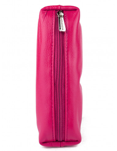 Dámská menší kožená peněženka/kosmetická taška Hexagona s kovovým zapínáním