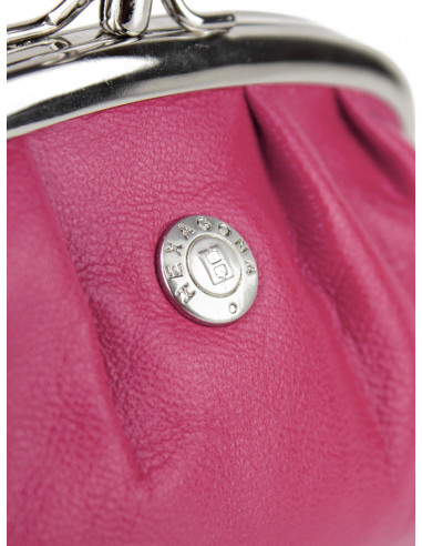 Dámská menší kožená peněženka/kosmetická taška Hexagona s kovovým zapínáním