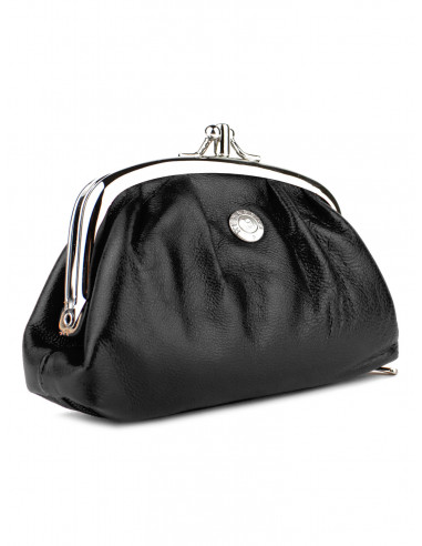 Dámská menší kožená peněženka/kosmetická taška Hexagona s kovovým zapínáním