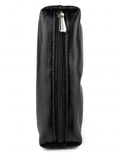 Dámská menší kožená peněženka/kosmetická taška Hexagona s kovovým zapínáním