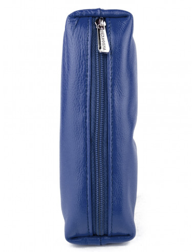 Dámská menší kožená peněženka/kosmetická taška Hexagona s kovovým zapínáním