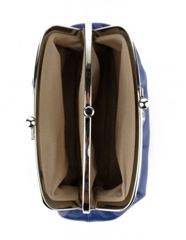 Dámská menší kožená peněženka/kosmetická taška Hexagona s kovovým zapínáním