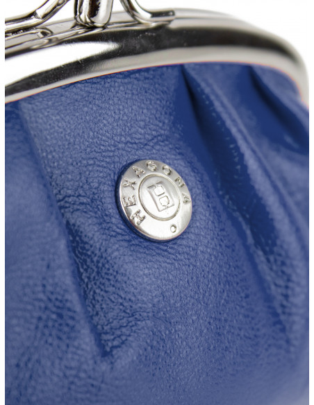 Dámská menší kožená peněženka/kosmetická taška Hexagona s kovovým zapínáním