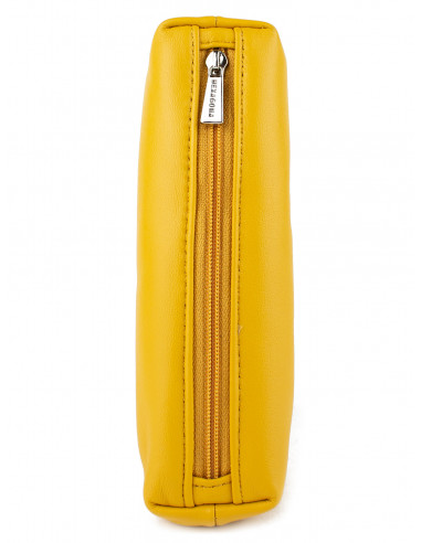 Dámská kožená peněženka/kosmetická taška Hexagona s kovovým zapínáním