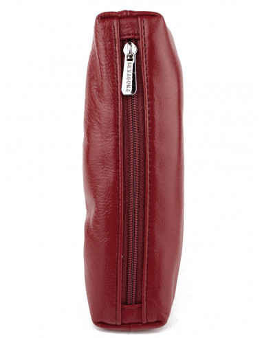 Dámská kožená peněženka/kosmetická taška Hexagona s kovovým zapínáním