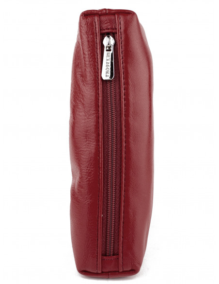 Dámská kožená peněženka/kosmetická taška Hexagona s kovovým zapínáním