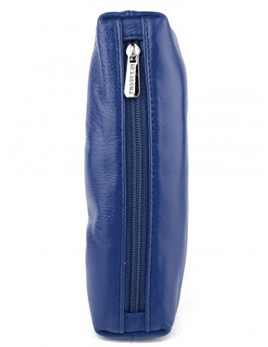 Dámská kožená peněženka/kosmetická taška Hexagona s kovovým zapínáním