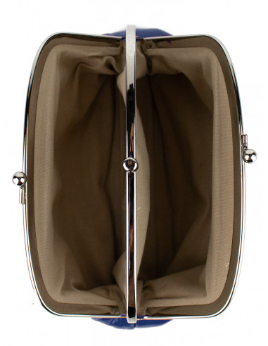 Dámská kožená peněženka/kosmetická taška Hexagona s kovovým zapínáním