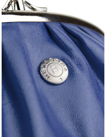 Dámská kožená peněženka/kosmetická taška Hexagona s kovovým zapínáním