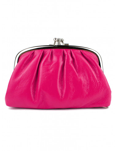 Dámská kožená peněženka/kosmetická taška Hexagona s kovovým zapínáním