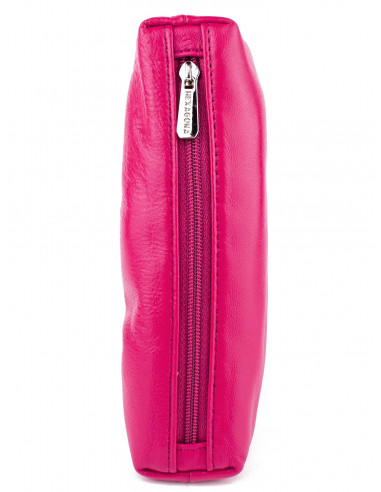 Dámská kožená peněženka/kosmetická taška Hexagona s kovovým zapínáním