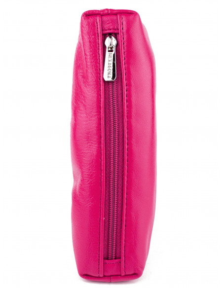 Dámská kožená peněženka/kosmetická taška Hexagona s kovovým zapínáním