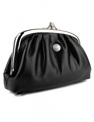 Dámská kožená peněženka/kosmetická taška Hexagona s kovovým zapínáním